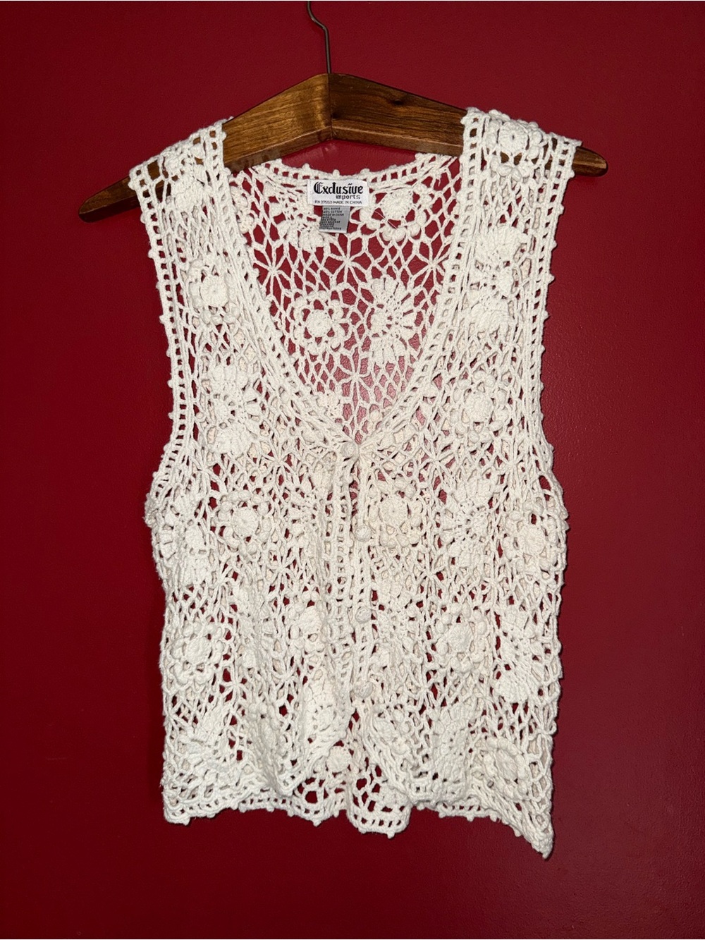 Vintage (80s) Bohemian Crochet Tank